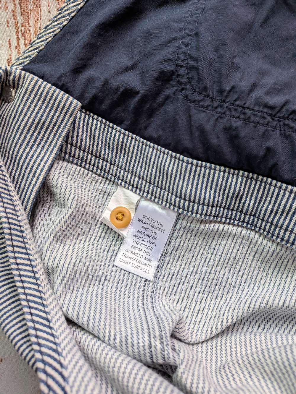 Duluth Trading Co. Rootstock Gardening Blue & White Striped Short Overalls Sz XL - Picture 12 of 16